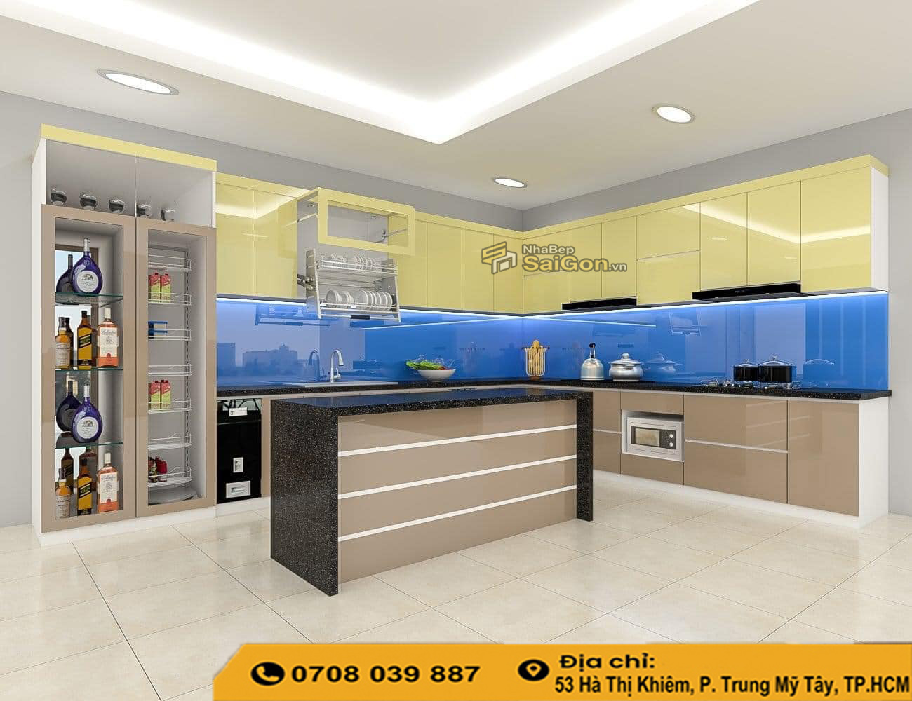 Màu tủ bếp hợp mệnh kim