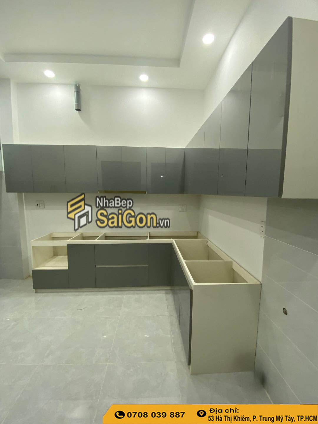 Thi công tủ bếp giá rẻ Quận 12