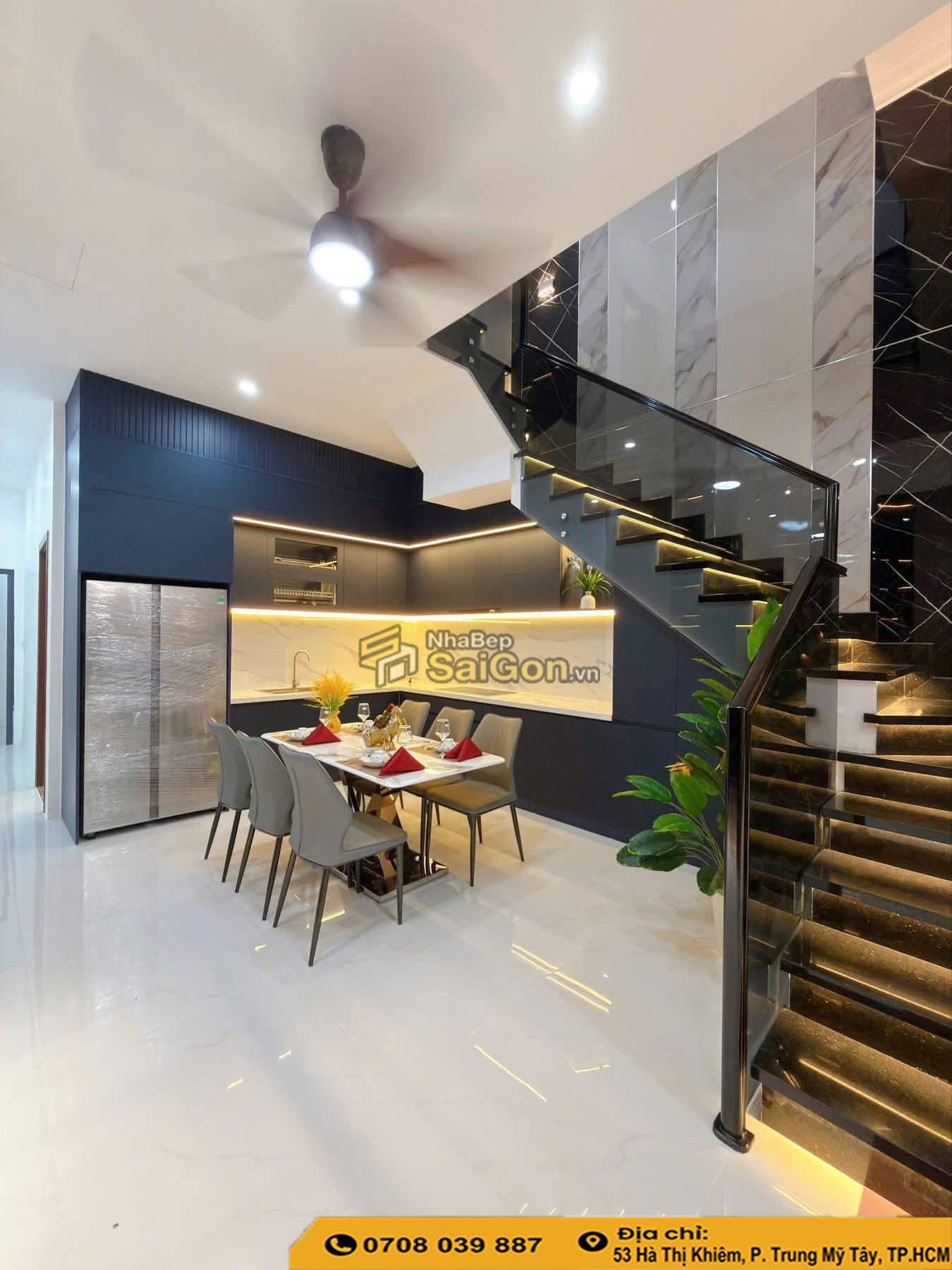 Mẫu tủ bếp nhựa đẹp 2026