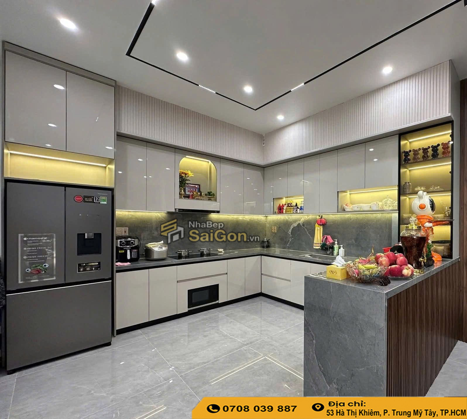 Tủ bếp nhựa Composite