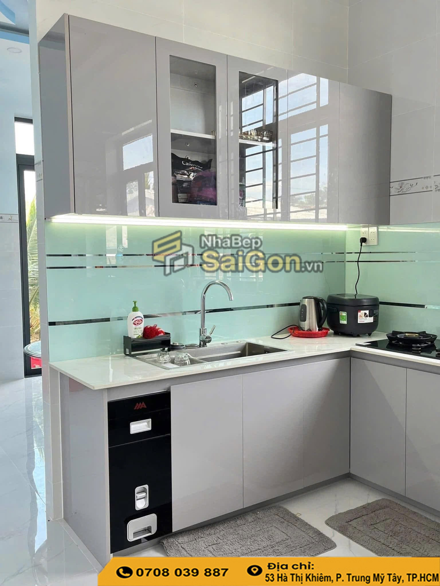 Tủ bếp nhựa PVC