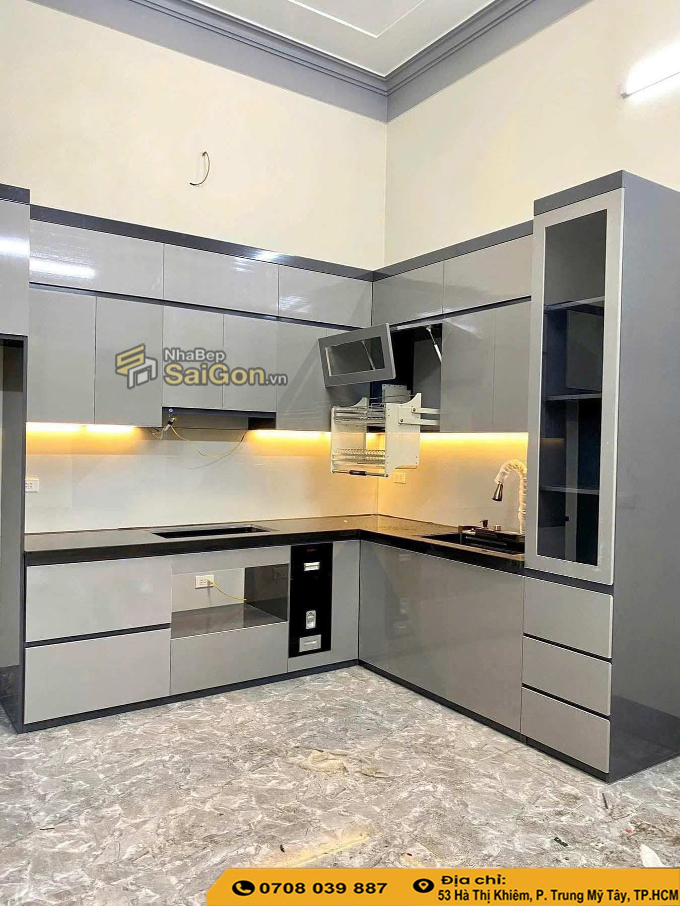 Tủ bếp nhựa PVC
