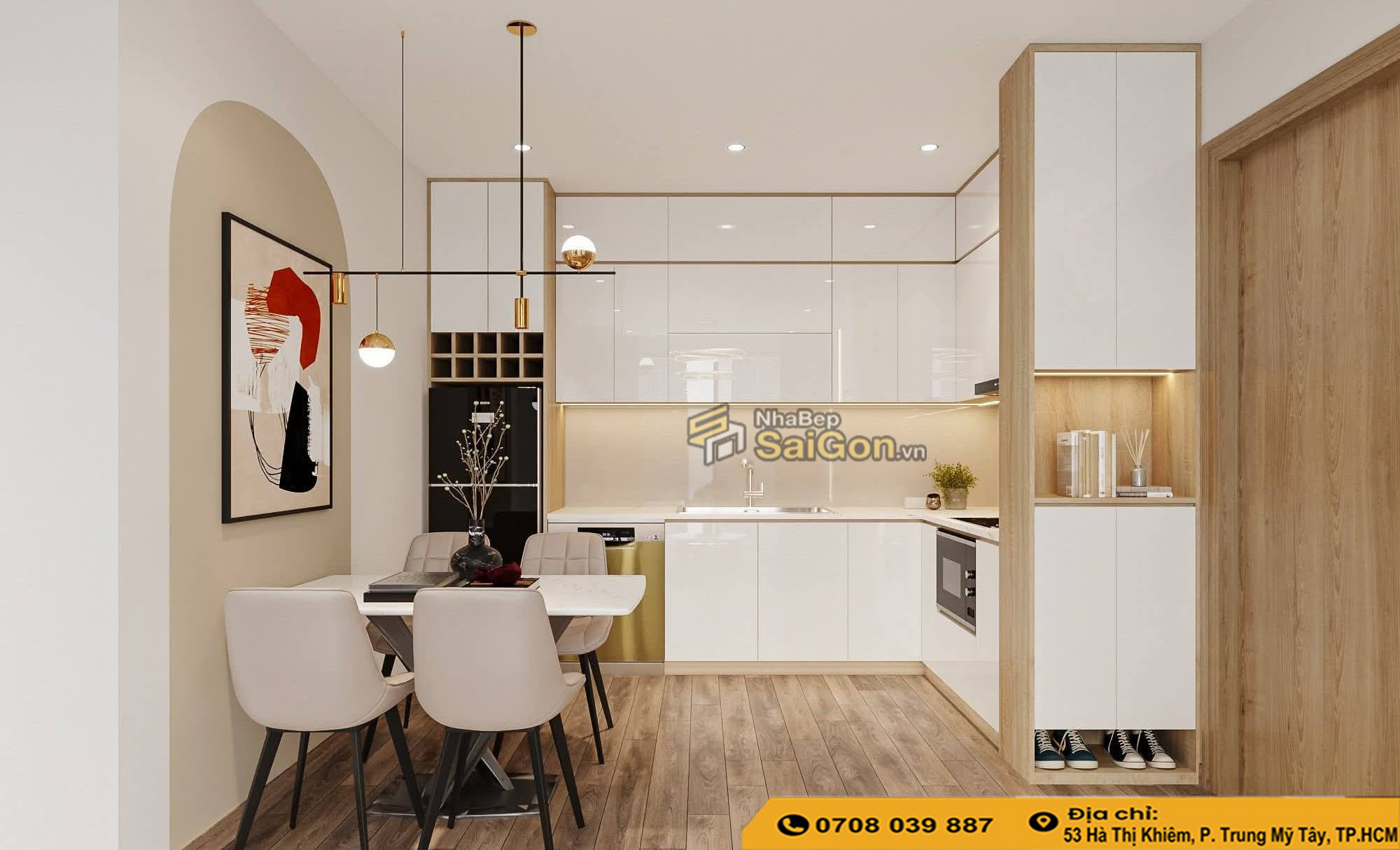 Tủ bếp nhựa Composite