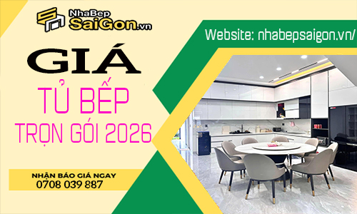 Báo giá tủ bếp nhựa trọn gói