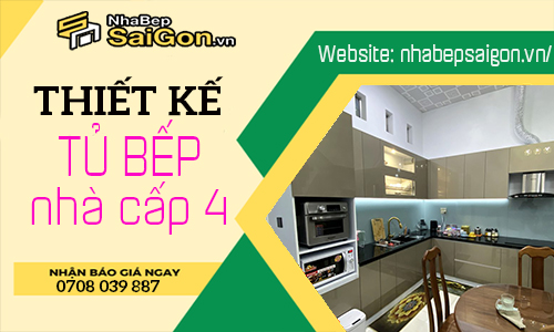 Tủ bếp nhựa nhà cấp 4