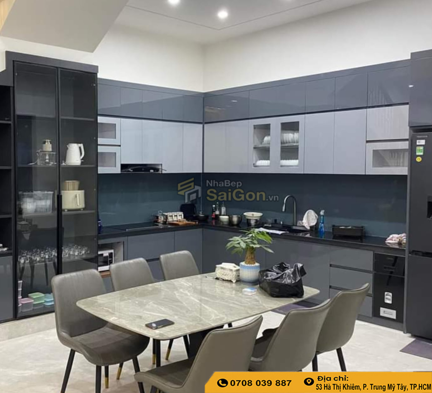 Tủ bếp nhựa nhà cấp 4