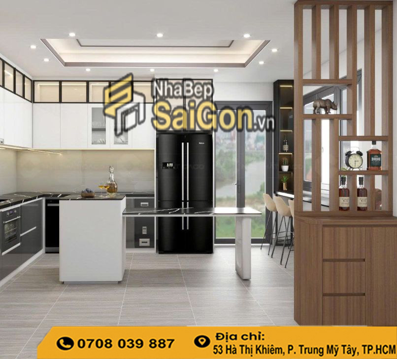 Thiết kế bếp hiện đại Bình Thạnh