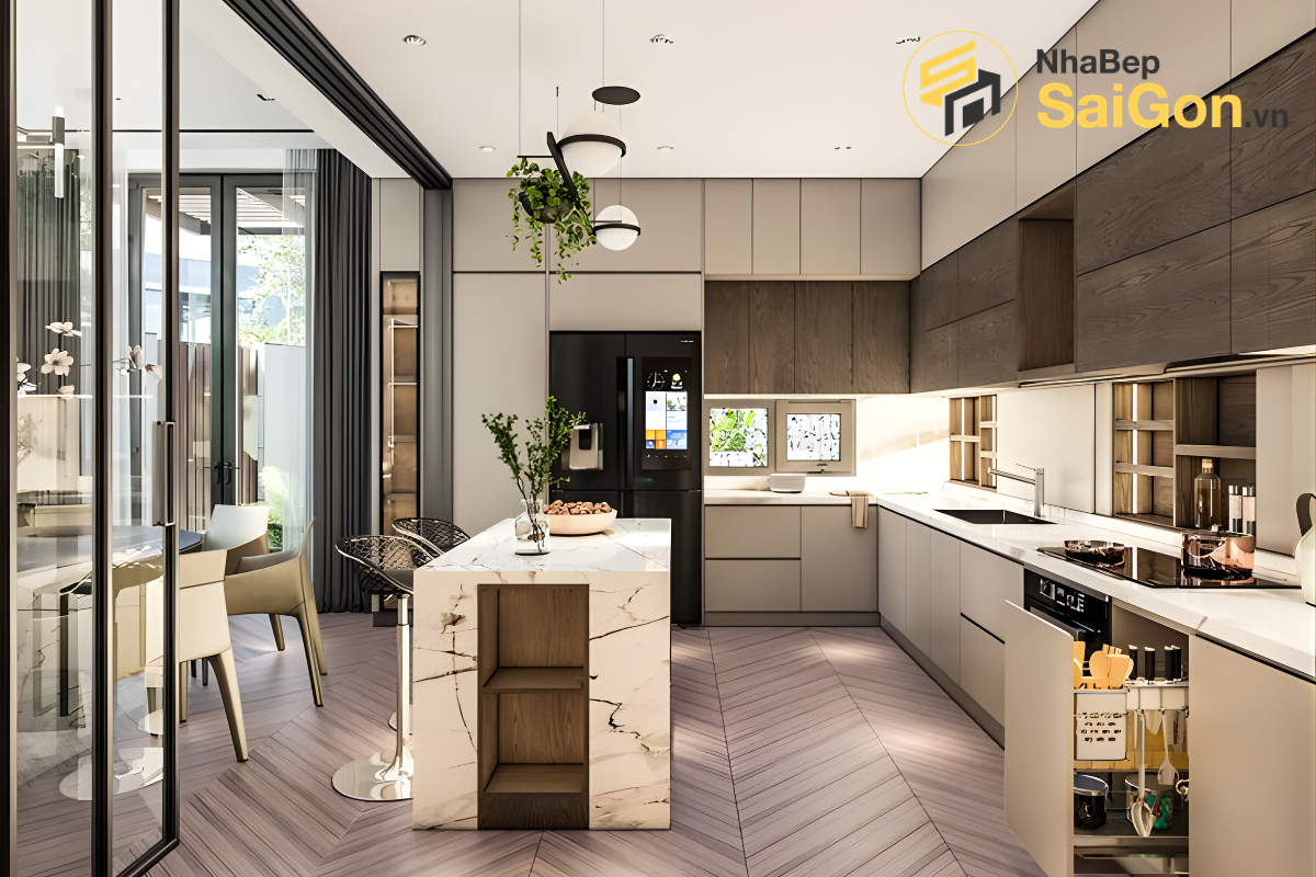 Giải Pháp Thiết Kế Tủ Bếp Tiết Kiệm Diện Tích