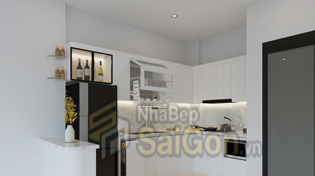 Thiết kế tủ bếp chung cư Thủ Đức