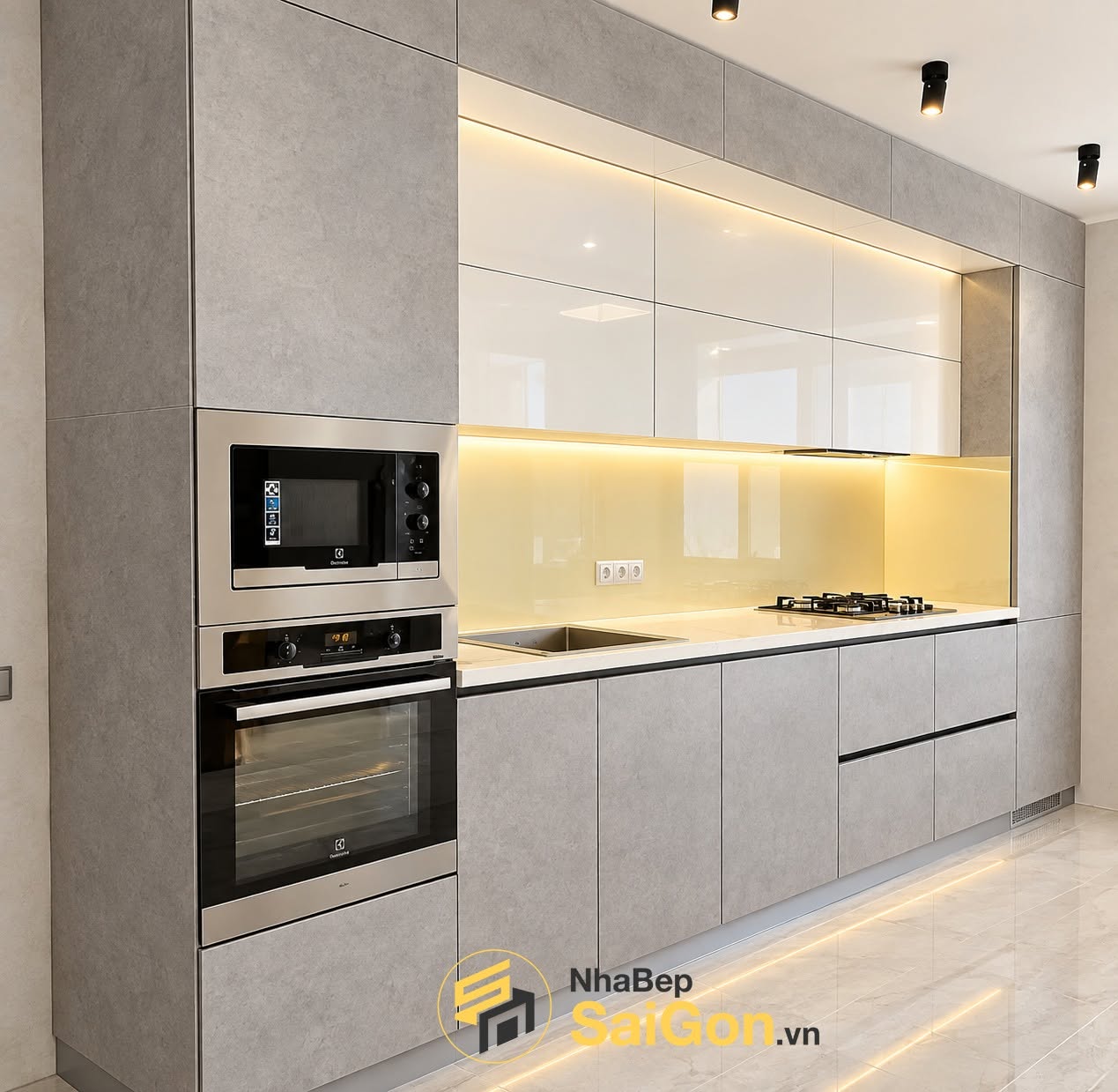Tủ Bếp Không Tay Nắm – Xu Hướng Thiết Kế Hiện Đại Cho Không Gian Bếp Sang Trọng