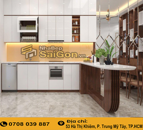 Màu tủ bếp hợp mệnh thủy