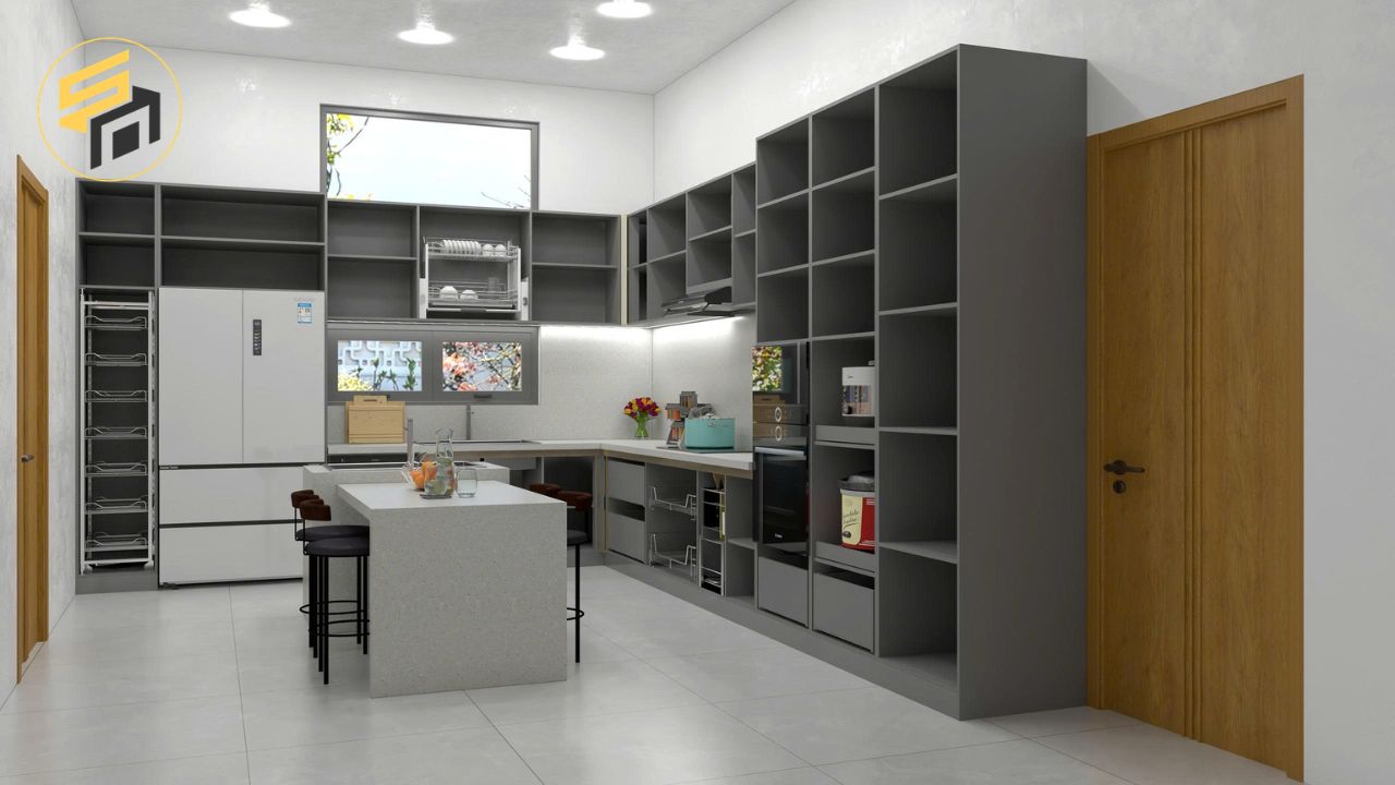 Cách Bố Trí Tủ Bếp Gọn Gàng, Dễ Sử Dụng