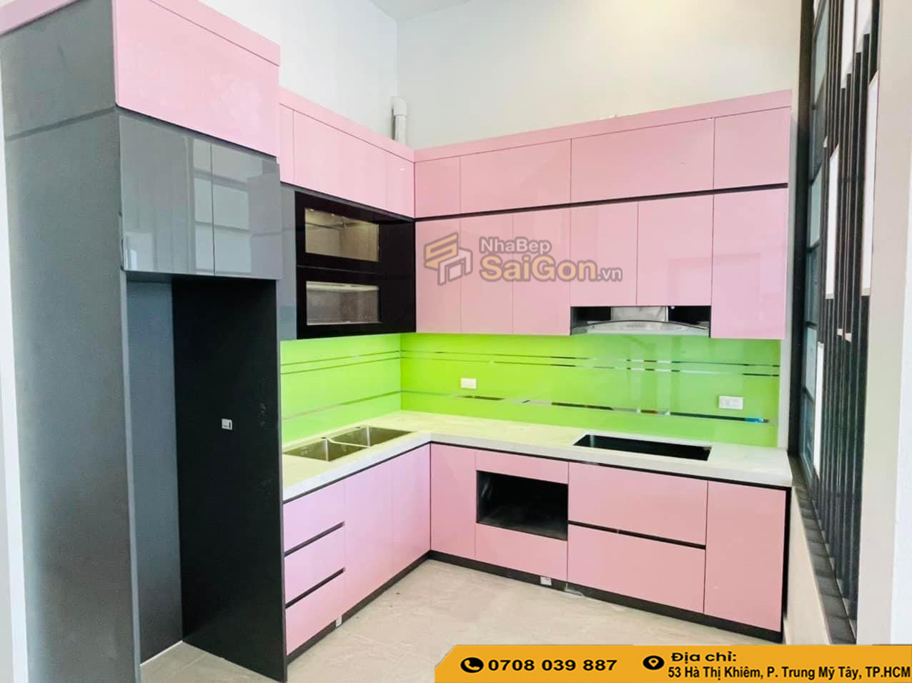 Đơn vị thi công tủ bếp nhựa
