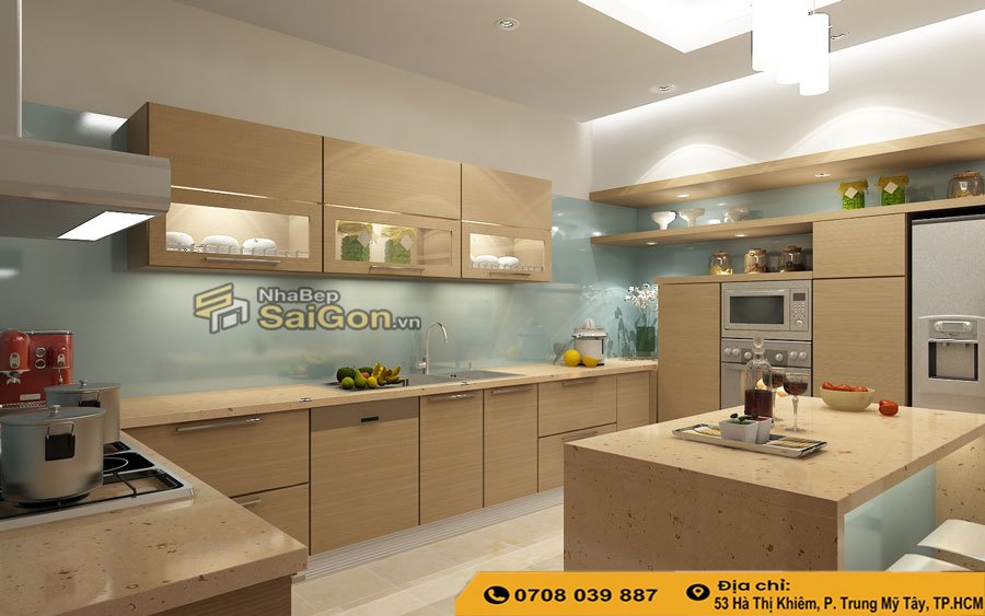 Tủ bếp acrylic giá bao nhiêu