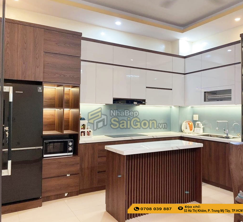 Tủ bếp nhựa nhà cấp 4