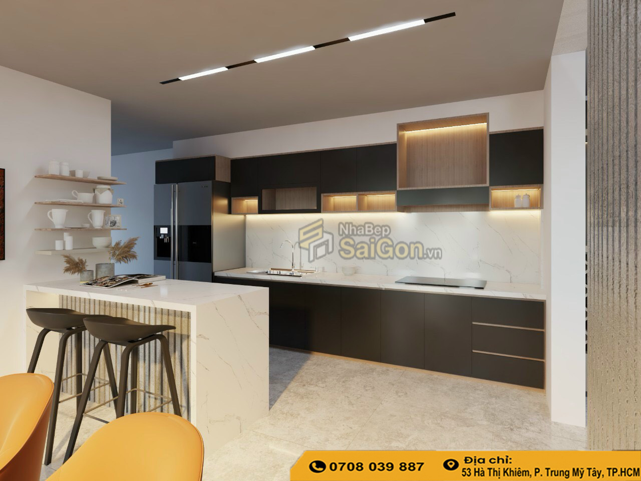Tủ bếp nhựa Composite