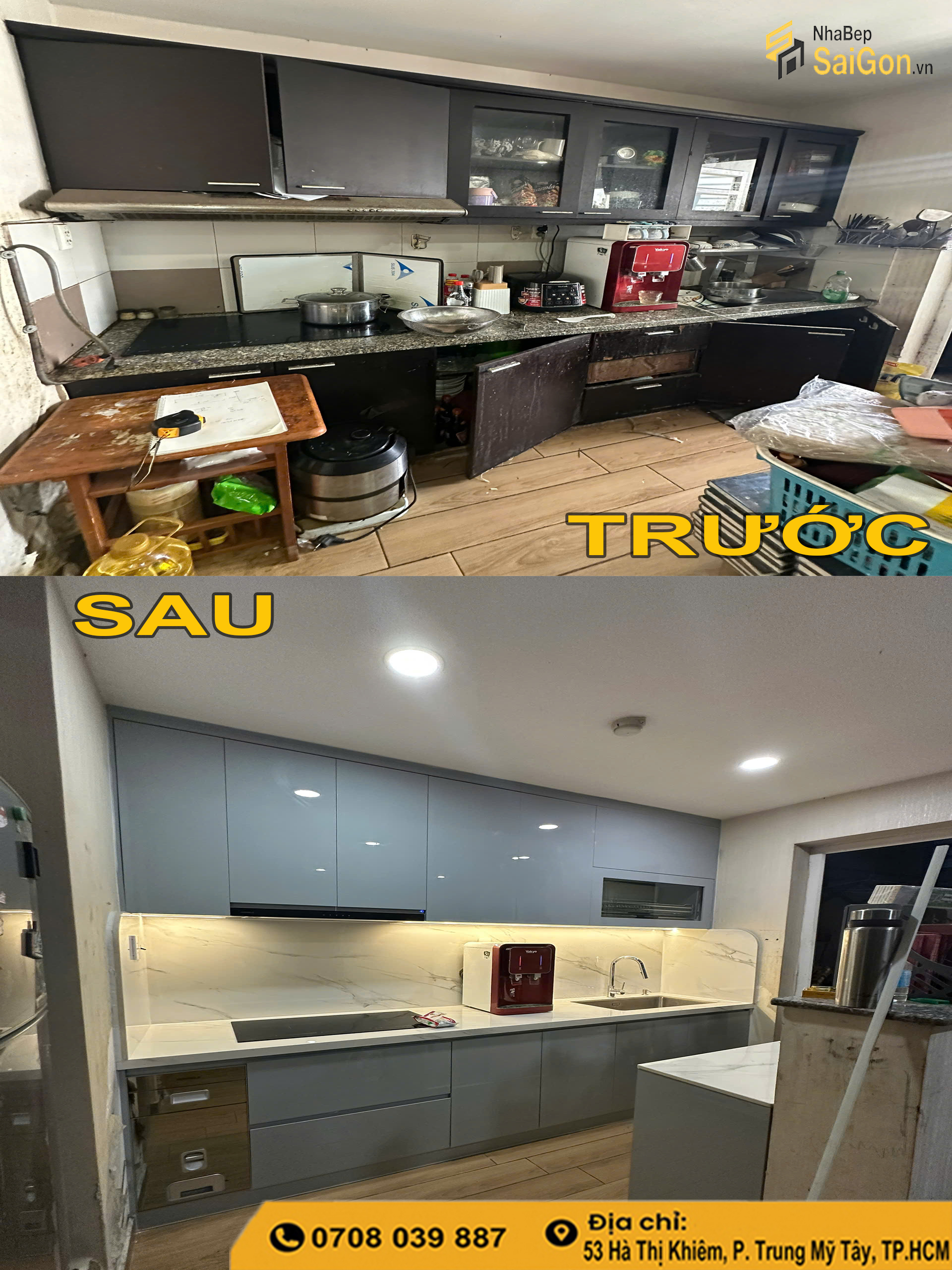 Bàn Giao Cải Tạo Thiết Kế Và Thi Công Căn Bếp Thủ Đức Của Chị Sương – Không Gian Mới Hiện Đại Và Tiện Nghi