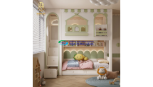 Giường tầng thông minh hiện đại Hoàng Đạt - GT019