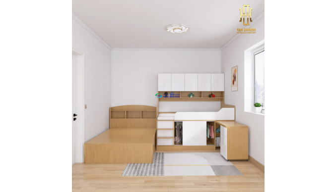Giường tầng thông minh hiện đại Hoàng Đạt - GT016
